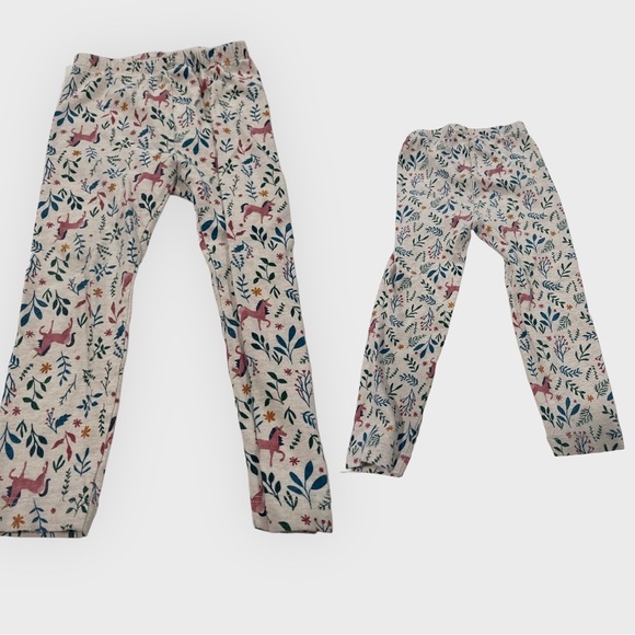 Cat & Jack All Cotton Blue Dress & 3 Pairs Leggings - Picture 5 of 6